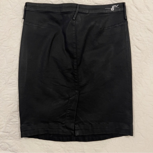 Earnest Sewn Charlotte Coated Waxed  Pencil Skirt - Picture 6 of 6